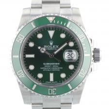 Gents Rolex Submariner Date 116610LV Steel case with Green dial