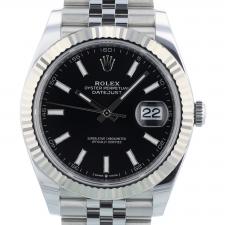 Gents Rolex Datejust 41 126334 Stainless Steel case with Black dial