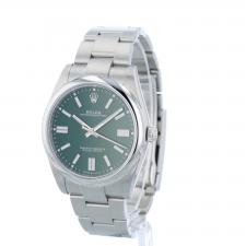 Gents Rolex Oyster Perpetual 41 124300 Steel case with Green dial