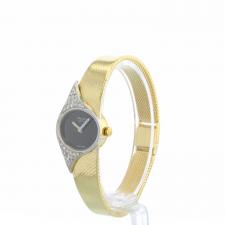Ladies Chopard Dress watch 5045-2 18ct Yellow Gold case with Black dial