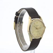 Gents Rolex Oyster Perpetual Date 15037 14CT case with Champagne  dial