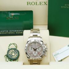 Gents Rolex Daytona 116509 18ct White Gold case with MOP Diamond dial