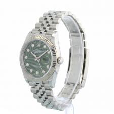 Gents Rolex DateJust 36 126234 Stainless Steel case with Palm Diamond dial
