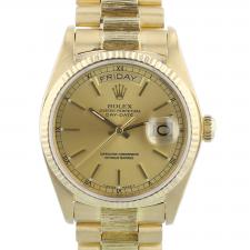 Gents Rolex Day Date 18038 18 CT case with Gilt dial