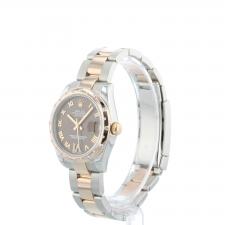 Ladies Rolex DateJust 31 178341 18ct Rose Gold   Stainless Steel case with Chocolate Diamond Set dial