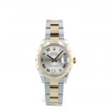 Ladies Rolex DateJust 31 278343RBR 18ct Yellow Gold   Stainless Steel case with Silver Diamond Set dial
