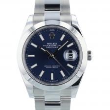 Gents Rolex Datejust 41 126300 Steel case with Blue dial