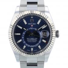 Gents Rolex Sky Dweller 326934 Stainless Steel case with Blue dial