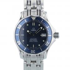 Ladies Omega Seamaster 258380 Steel case with Blue Wave dial
