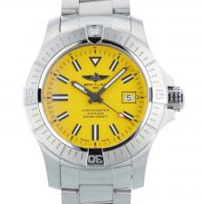 Gents Breitling Sea Wolf A17319 Stainless Steel case with Yellow dial