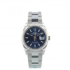 Gents Rolex DateJust 36 126234 Stainless Steel case with Blue dial