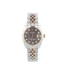 Ladies Rolex DateJust 31 178341 18ct Rose Gold   Stainless Steel case with MOP Diamond dial