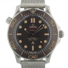 Gents Omega Seamaster 210.90.42.20.01.001 Titanium case with Tropical dial