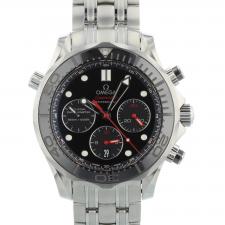 Gents Omega Seamaster Chrono 44 21230445001001 Stainless Steel case with Black dial