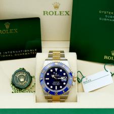 Gents Rolex Submariner Date 126613LB 18ct Yellow Gold Stainless Steel case with Blue dial