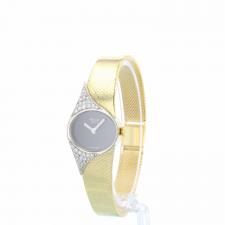 Ladies Chopard Dress watch 5045-2 18ct Yellow Gold case with Black dial