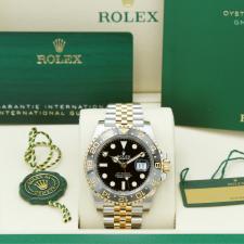 Gents Rolex GMT Master II 126713GRNR 18ct Yellow Gold Stainless Steel case with Black dial