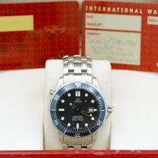 Gents Omega Seamaster Diver 300 25418000 Steel case with Blue Wave dial