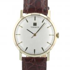 Gents Tissot Dress 9 CT case with Silver dial