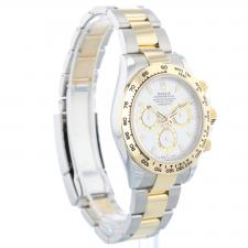 Gents Rolex Daytona 116503 18ct Yellow Gold Stainless Steel case with White dial