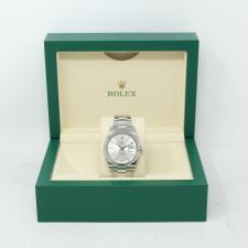 Gents Rolex Datejust 41 126334 Oyster Steel   White Gold Bezel case with Silver dial