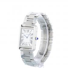 Ladies Cartier Tank Solo 3169 Steel case with Silver dial
