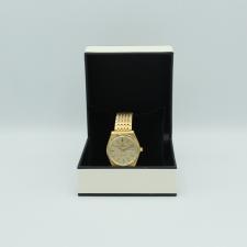 Gents Omega Seamaster 166.0210 G/P case with Gilt dial