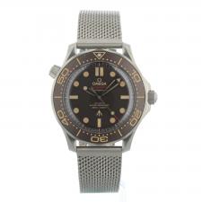 Gents Omega Seamaster 210.90.42.20.01.001 Titanium case with Tropical dial