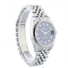 Gents Rolex Datejust 36 116234 Steel case with Blue Diamond Dial dial
