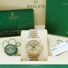 Ladies Rolex DateJust 31 278273 18ct Yellow Gold   Stainless Steel case with Champagne Diamond Set dial