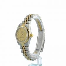 Ladies Rolex DateJust 69173 18ct Yellow Gold Stainless Steel case with Gilt Diamond dial