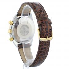 Gents Omega Speedmaster 37145080 18ct Yellow Gold   Stainless Steel case with Black dial