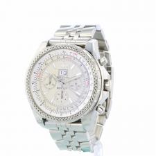 Gents Breitling Bentley A44362 Steel case with Silver dial