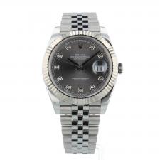 Gents Rolex Datejust 41 126334 Steel case with Grey   Diamond dial