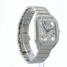 Gents Cartier Santos De Cartier WHSA0015 Steel case with Skeleton dial