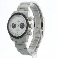 Gents Tudor Black Bay Chrono 79360N Steel case with White dial