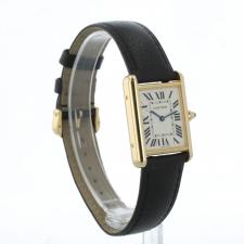 Gents Cartier Tank WGTA0067 18 CT case with Silver dial