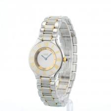 Ladies Cartier Must 21 1330 18ct Yellow Gold   Stainless Steel case with Silver dial