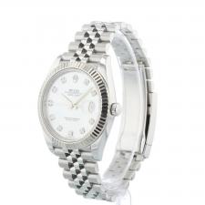 Gents Rolex Datejust 41 126334 Stainless Steel case with MOP Diamond dial