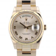 Gents Rolex Day Date 118235 18ct Rose Gold case with Sundust dial