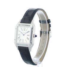 Gents Cartier Santos Dumont  WSSA0085 Steel case with Silver dial
