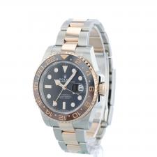 Gents Rolex GMT Master II 126711CHNR 18ct Rose Gold Stainless Steel case with Black dial