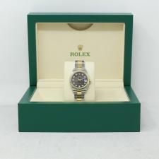 Ladies Rolex DateJust 31 278243 18ct Yellow Gold   Stainless Steel case with Dark Grey Diamond dial