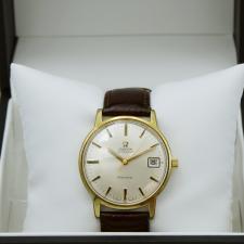 Gents Omega Geneve Gold Plated Stainless Steel case with Silver dial