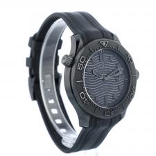 Gents Omega Seamaster 21092442001003 Black Ceramic case with Black Wave dial