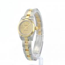 Ladies Rolex Oyster Perpetual 76183 18ct Yellow Gold   Stainless Steel case with Gilt dial