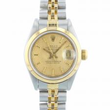 Ladies Rolex Datejust 18ct Yellow Gold Stainless Steel case with Gilt dial