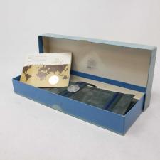 Ladies Omega DeVille  Silver case with Blue dial