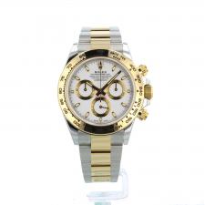 Gents Rolex Daytona 116503 18ct Yellow Gold Stainless Steel case with White dial