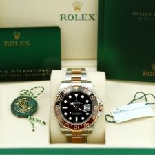 Gents Rolex GMT Master II 126711CHNR 18ct Rose Gold   Stainless Steel case with Black dial